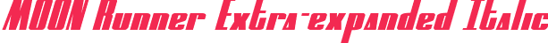 MOON Runner Extra-expanded Italic